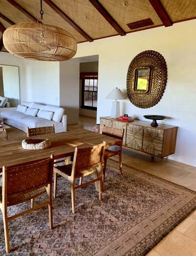  Organic Beach House Dining Room. Hawaii by Sienna Oosterhouse.