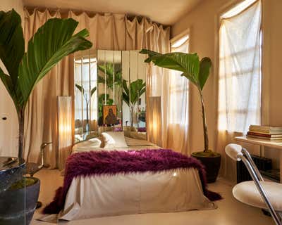 Art Deco Bachelor Pad Bedroom. East Village Residence  by Jett Projects.