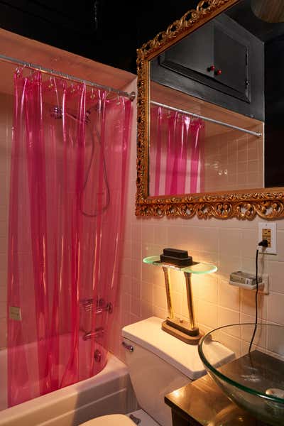 Maximalist Regency Bachelor Pad Bathroom. East Village Residence  by Jett Projects.