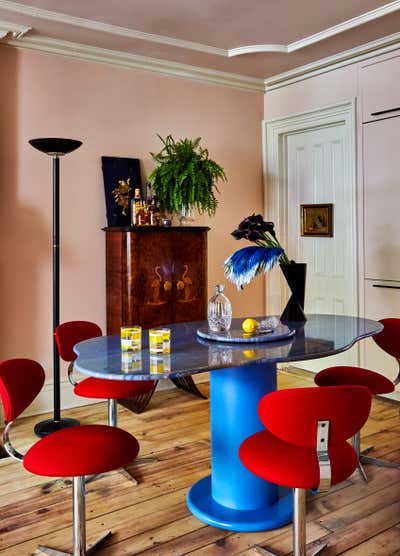  Maximalist Traditional Apartment Dining Room. Park Slope Residence  by Jett Projects.