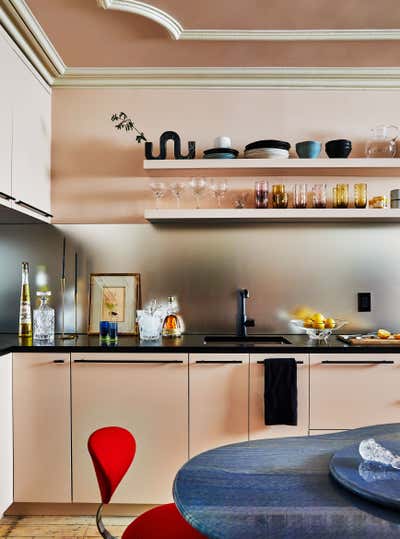  Art Deco Eclectic Apartment Kitchen. Park Slope Residence  by Jett Projects.