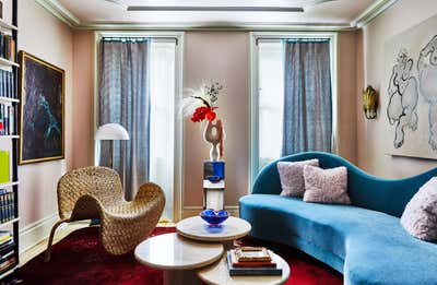  Art Deco Maximalist Apartment Living Room. Park Slope Residence  by Jett Projects.