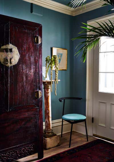  Art Deco Eclectic Apartment Entry and Hall. Park Slope Residence  by Jett Projects.