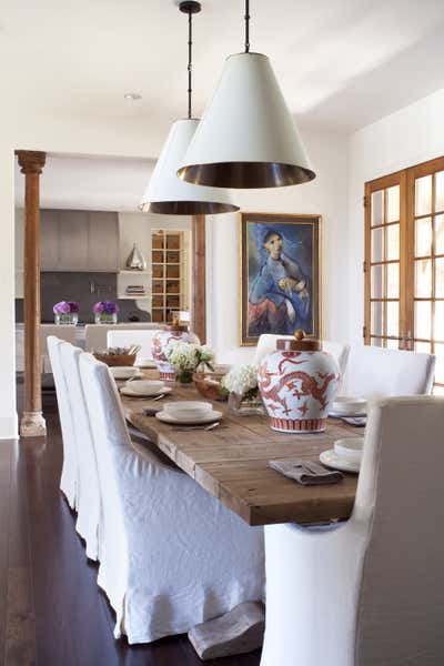  Eclectic Family Home Dining Room. Old World Reimagined by Andrea Schumacher Interiors.