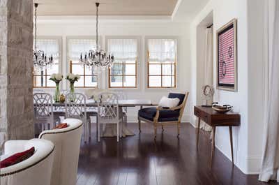  Hollywood Regency Family Home Dining Room. Old World Reimagined by Andrea Schumacher Interiors.