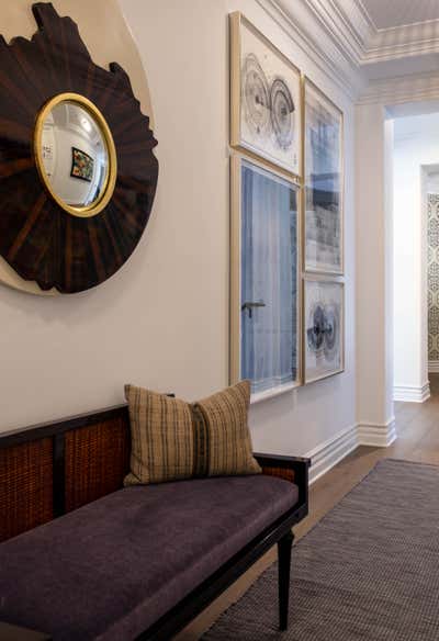  Transitional Entry and Hall. Timeless but Edgy  by Lisa Queen Design.