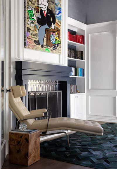  Transitional Office and Study. Timeless but Edgy  by Lisa Queen Design.