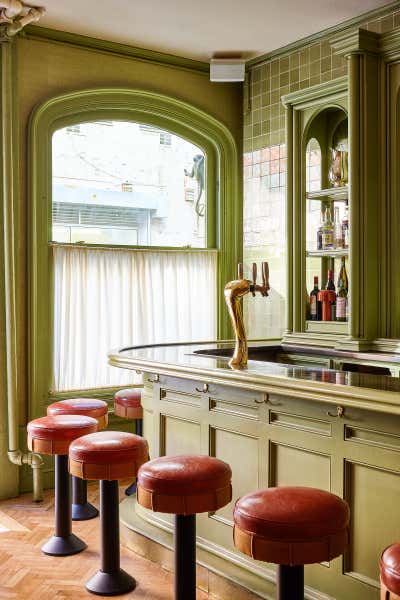 Eclectic Restaurant Dining Room. Canary Club  by Emily Frantz Design.
