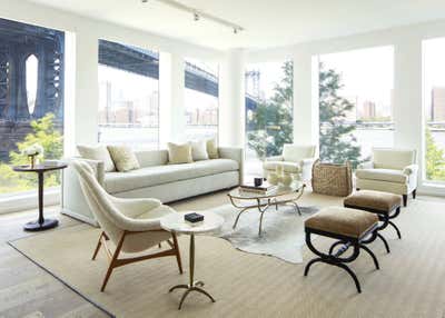  Traditional Apartment Living Room. Dumbo Residence  by Emily Frantz Design.