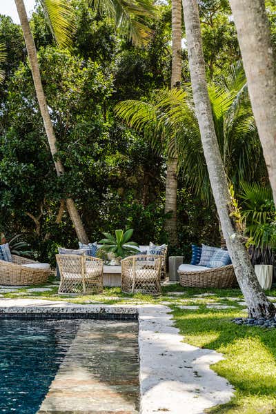  Moroccan Tropical Vacation Home Patio and Deck. Bayside Court by KitchenLab | Rebekah Zaveloff Interiors.