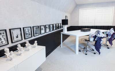  Modern Family Home Office and Study. West Houston by Paresa Interiors.