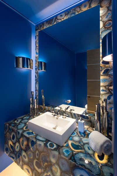  Beach Style Beach House Bathroom. Cabo San Lucas by Halcyon Design, LLC.