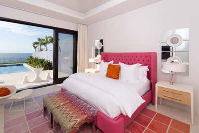  Beach House Bedroom. Cabo San Lucas by Halcyon Design, LLC.