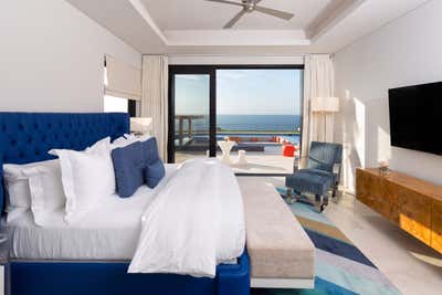  Beach House Bedroom. Cabo San Lucas by Halcyon Design, LLC.