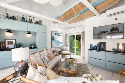  Beach Style Living Room. East Hampton Village by Halcyon Design, LLC.