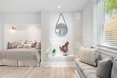  Beach Style Beach House Bedroom. East Hampton Village by Halcyon Design, LLC.