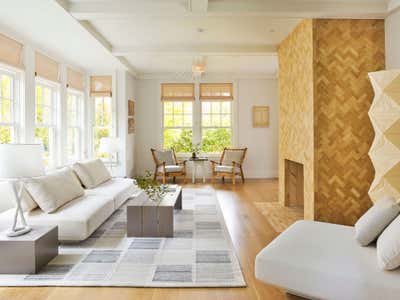  Contemporary Beach House Living Room. Southampton Residence by Ayromloo Design.