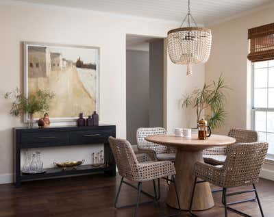 Beach Style Dining Room. Red Mesa by Scheer & Co..