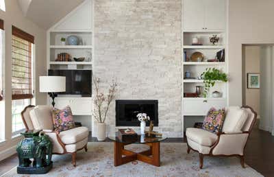  Beach Style Family Home Living Room. Red Mesa by Scheer & Co..