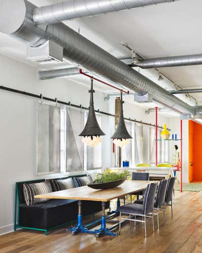  Contemporary Industrial Apartment Dining Room. Santa Monica Loft by Ayromloo Design.