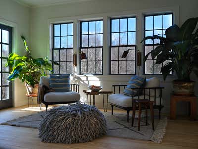  Mid-Century Modern Country House Living Room. Connecticut Cottage by Hendricks Churchill.