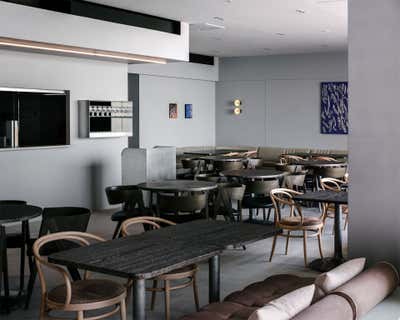  Contemporary Restaurant Dining Room. TAKE RESTAURANT&CAFE by HIROYUKI TANAKA ARCHITECTS.