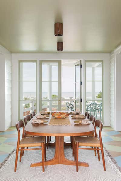  Arts and Crafts Beach House Dining Room. Work Hard Play Harder by Cortney Bishop Design.