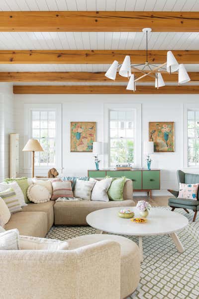  Beach Style Living Room. Work Hard Play Harder by Cortney Bishop Design.