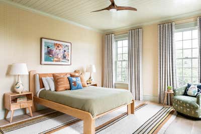  Victorian Arts and Crafts Beach House Bedroom. Work Hard Play Harder by Cortney Bishop Design.