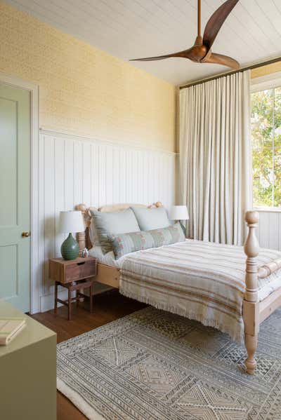  Cottage Family Home Bedroom. Island Bohemian by Cortney Bishop Design.