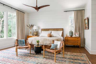  Craftsman Family Home Bedroom. Island Bohemian by Cortney Bishop Design.