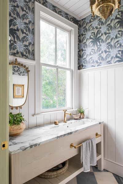  Arts and Crafts Family Home Bathroom. Island Bohemian by Cortney Bishop Design.