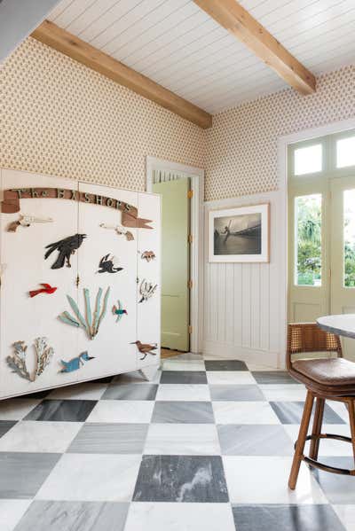  Art Nouveau Family Home Kitchen. Island Bohemian by Cortney Bishop Design.