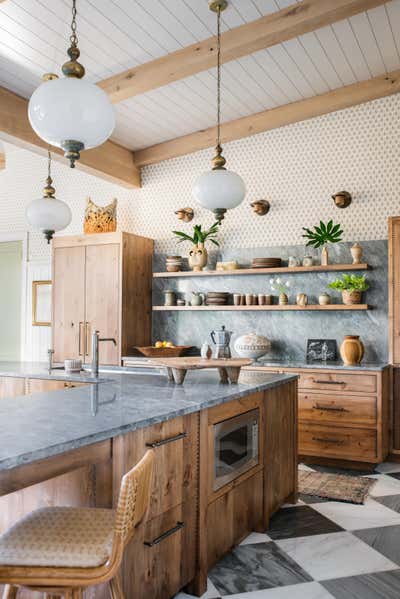  Craftsman Kitchen. Island Bohemian by Cortney Bishop Design.
