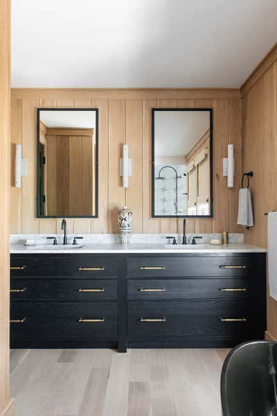  Bohemian Organic Transitional Beach House Bathroom. Wright This Way by Cortney Bishop Design.