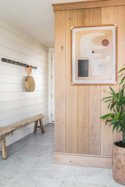  Bohemian Minimalist Beach House Entry and Hall. Wright This Way by Cortney Bishop Design.