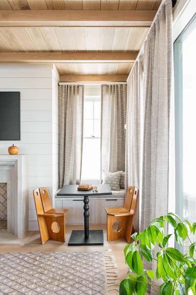  Bohemian Minimalist Beach House Living Room. Wright This Way by Cortney Bishop Design.