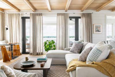  Transitional Beach House Living Room. Wright This Way by Cortney Bishop Design.