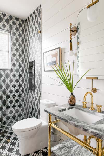  Bohemian Beach House Bathroom. Wright This Way by Cortney Bishop Design.