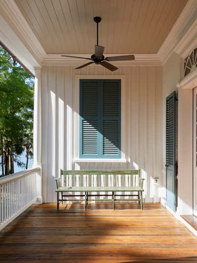  French Patio and Deck. Pointe Coupee by Charles H Chewning Interiors.