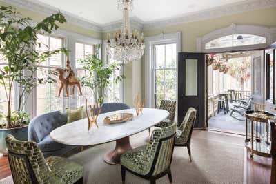 Contemporary Dining Room. Monterey Square by Charles H Chewning Interiors.