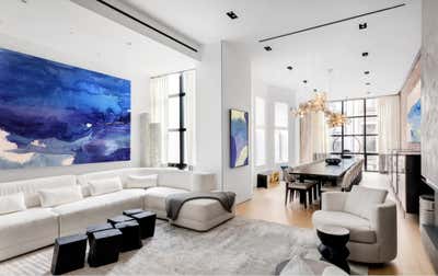  French Family Home Living Room. Townhouse in New York City by Ychelle Interior Design.
