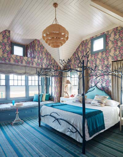  Coastal Bedroom. Whimsical Beach House by Wesley Moon Inc..