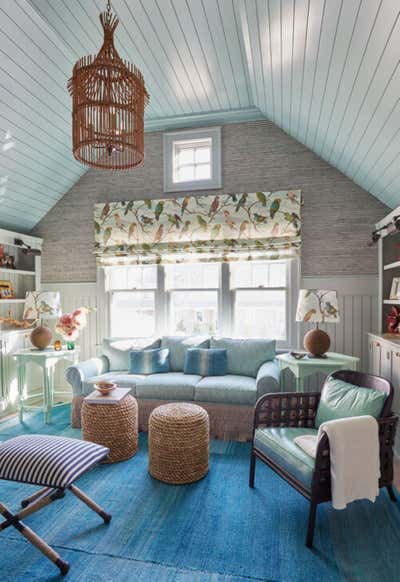  Coastal Living Room. Whimsical Beach House by Wesley Moon Inc..