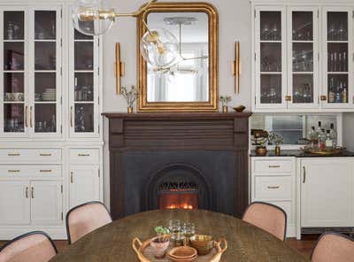  French Family Home Dining Room. Blackstone by KitchenLab | Rebekah Zaveloff Interiors.