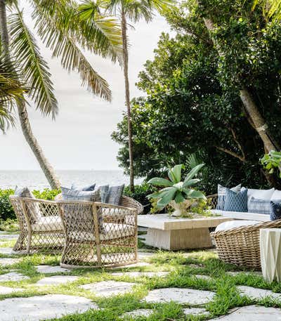  Tropical Patio and Deck. Bayside Court by KitchenLab | Rebekah Zaveloff Interiors.