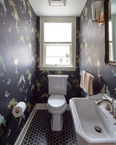 Craftsman Preppy Family Home Bathroom. Keystone by KitchenLab | Rebekah Zaveloff Interiors.