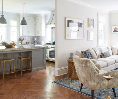  Craftsman Family Home Open Plan. Kenilworth by KitchenLab | Rebekah Zaveloff Interiors.