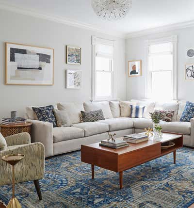  Craftsman Living Room. Kenilworth by KitchenLab | Rebekah Zaveloff Interiors.