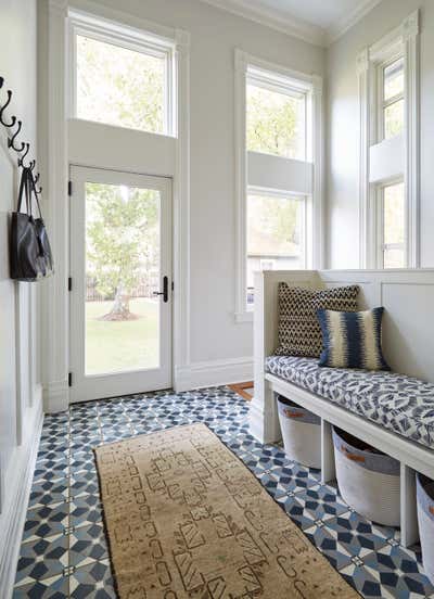  Preppy Craftsman Family Home Entry and Hall. Kenilworth by KitchenLab | Rebekah Zaveloff Interiors.